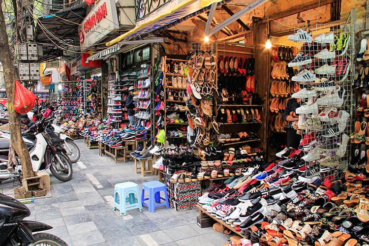 Shoe Street Hanoi Vietnam