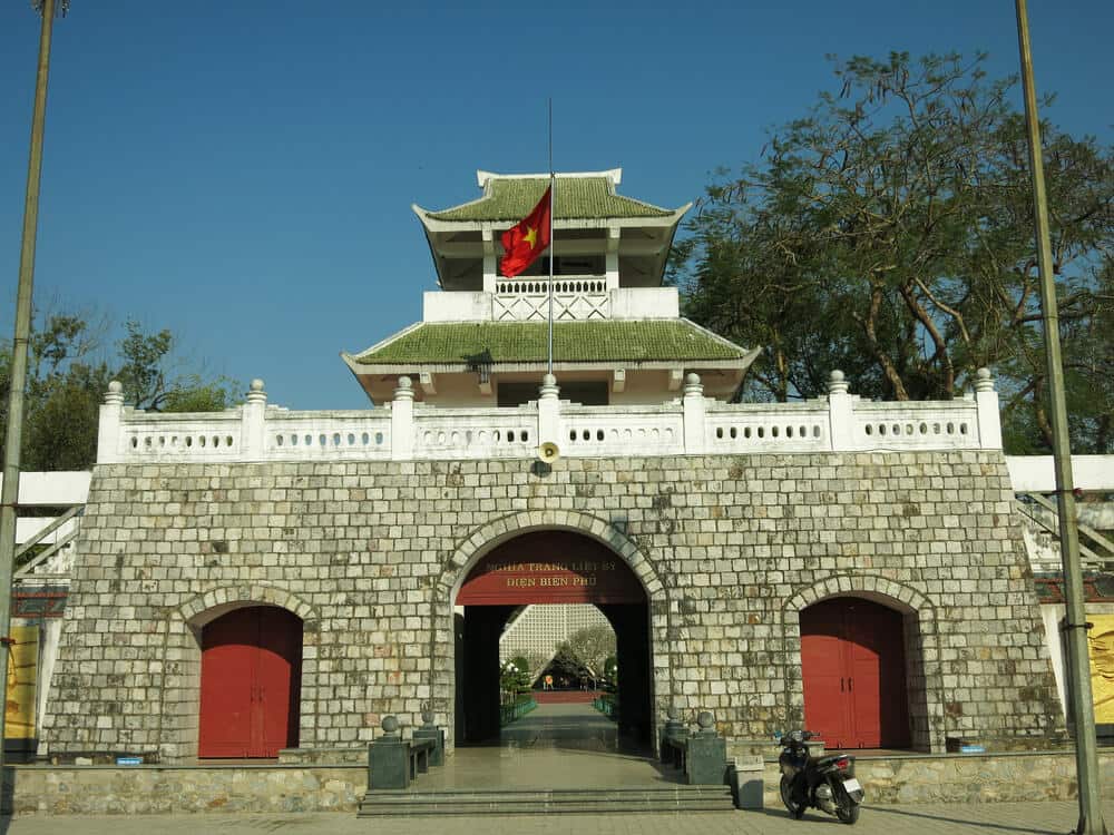 Dien Bien Phu Military Cemetery in Dien Bien Phu, VIETNAM, which is the resting place of Vietnamese soldiers who sacrificed in the Battle of Dien Bien Phu